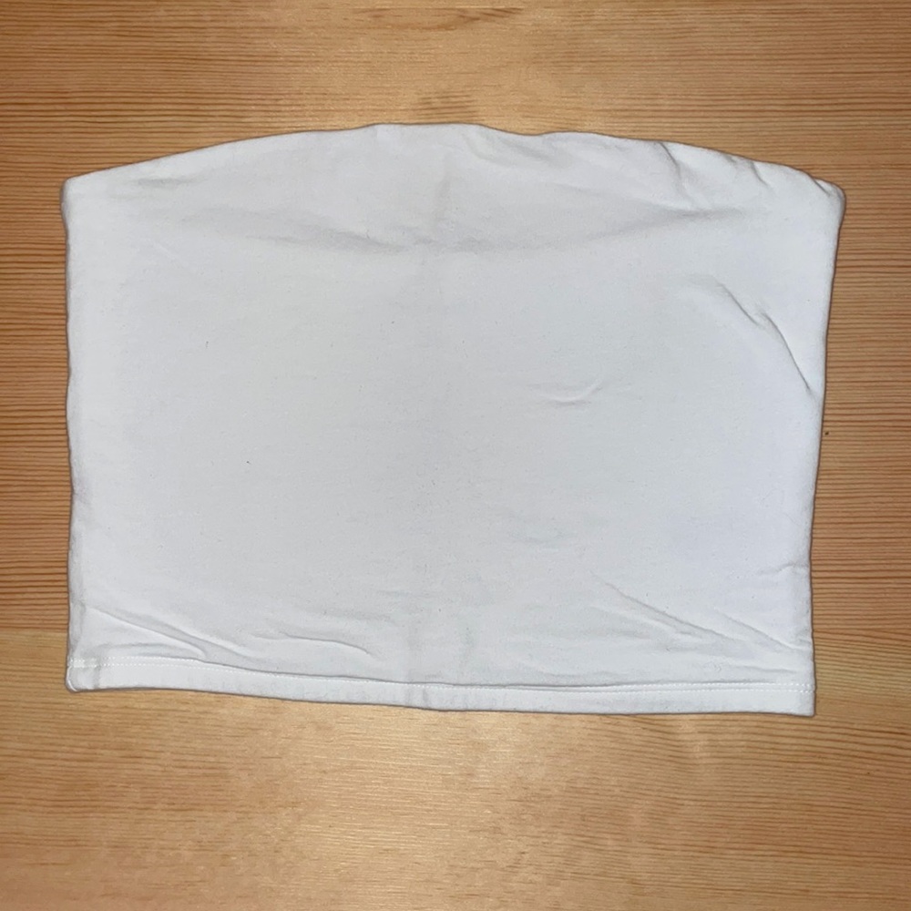 White bando top. Size M. From target